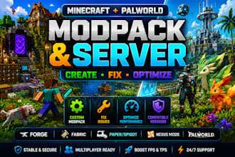 fix create optimize modpack minecraft plugin forge fabric server palword nexus