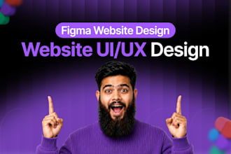 do modern website UI UX or landing page design in figma