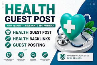 publish health guest post on health websites and white hat link building
