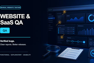 manually test your website or saas and deliver an actionable bug report