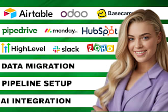 migrate your crm data in airtable odoo pipedrive hubspot zoho monday crm slack