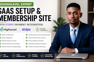 do gohighlevel stripe payment integration ghl saas go high level membership site