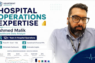 build a healthcare power bi dashboard for hospital KPI analysis