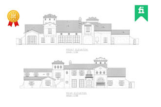 draw any architectural elevation in auto cad 2d