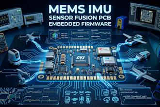 design mems imu sensor fusion pcb and embedded firmware