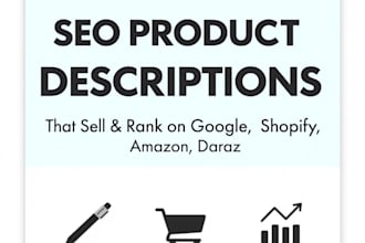 seo product description and copywritting for your store