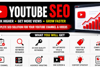 do youtube SEO, keyword research, and video optimization