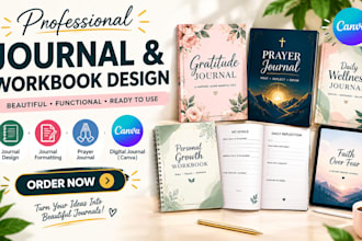 design journal, journal formatting, prayer journal, digital journal canva