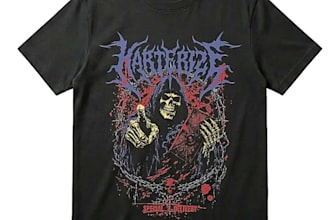 create custom dark art vintage streetwear illustration for t shirt