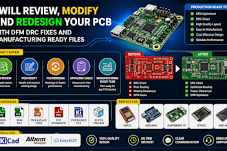 review modify and redesign your pcb with dfm drc fixes and manufacturing ready