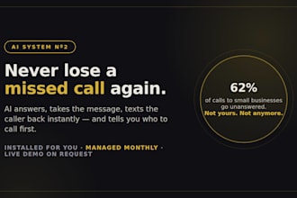 install an ai voice answerer so you never lose a missed call again