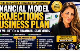 make financial model, projection, forecast, dcf valuation, financial statement