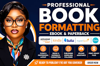 format ebook for amazon KDP kindle lulu publishing ingramspark, canva, paperback