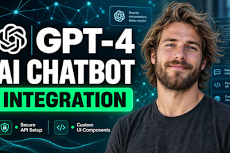 integrate gpt 4 ai chatbot into react node js web app with secure API setup