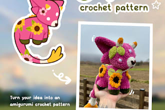 create a custom amigurumi crochet pattern