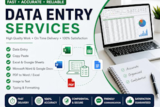 do accurate copy pasta, typing and data entry