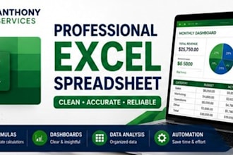 create a professional excel spreadsheet with formulas