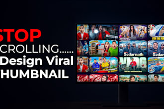 design a pro thumbnail for you without ai