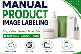 label, categorize and describe product images for ai