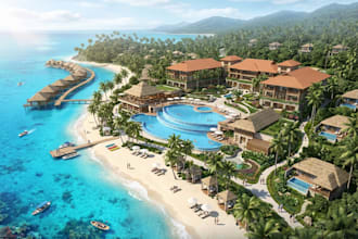 design illustrated 3d maps for tourism events resorts and public space