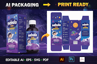 convert ai generated packaging into print ready vector files