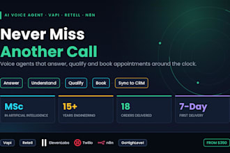 build ai voice agent with vapi retell n8n for calls and appointments