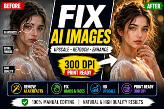 fix ai generated images with photoshop retouch