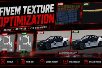 optimize fivem textures and fix streaming warnings