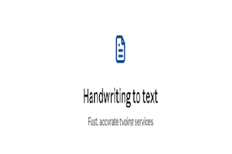 type your handwritten notes and documents into clean text