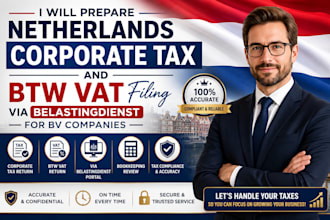 do netherlands corporate tax btw vat filing via belastingdienst for bv companies