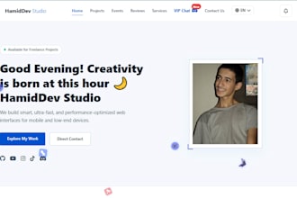full portfolio website pro