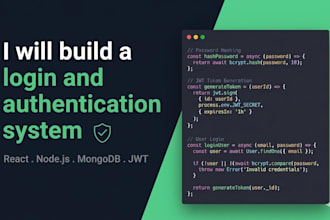 build a secure login and authentication system