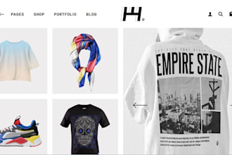 design wix boutique website  wix fashion website wix streetwear boutique website