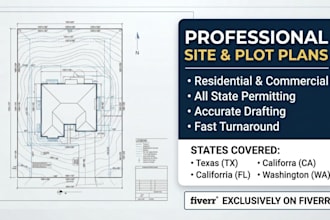 create property site plan plot plan for tx fl ca washington permit