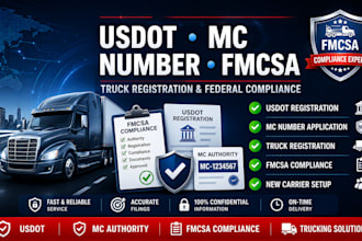 do dot, mc number, truck registration and fmcsa compliance