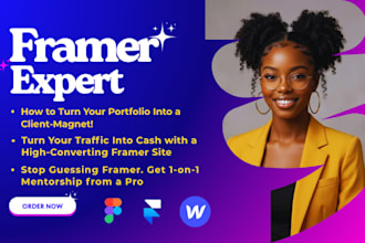 design framer website framer landing page figma to framer as framer developer