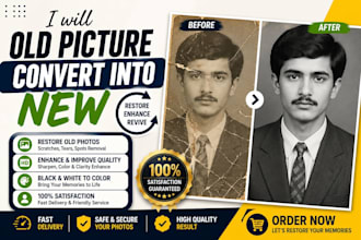 restore, repair, and enhance old photos