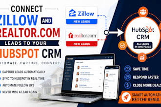 connect zillow and realtorcom leads to your real estate hubspot CRM