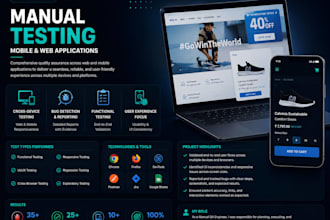 manually test your website and software