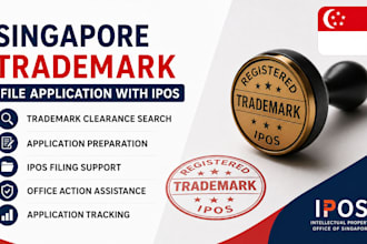 file sg trademark application with ipos and provide trademark clearance search