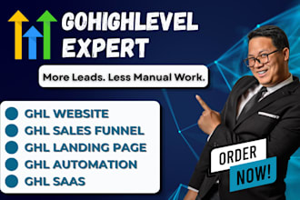 build your gohighlevel website, sales funnel, saas and automation that converts