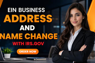 change your name and address on your ein number with the irs