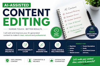 professionally edit and improve your ai generated content