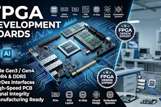 design fpga development boards, pcie, ddr4 ddr5 and serdes