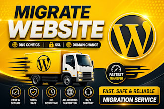 migrate wordpress website to new host, change domain name