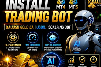install profitable xauusd bot, gold trading bot, usoil trading bot, scalping bot