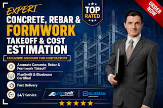 provide precise concrete, rebar and formwork takeoffs