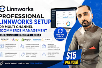 professional linnworks setup or multi channel ecommerce management