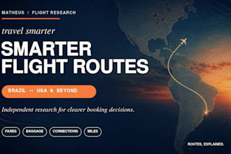 research the best flight routes for your international trip