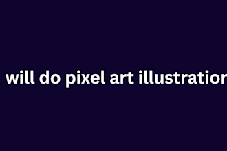 do pixel art illustration